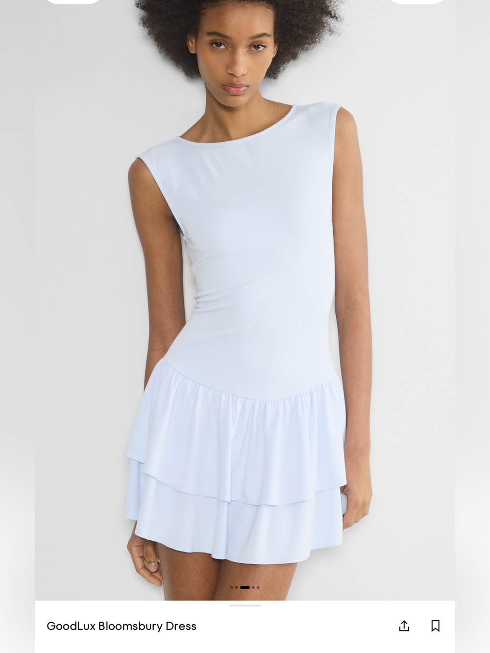 Aritzia Wilfred Goodlux Bloomsbury Dress in Glimmer- Size XS
